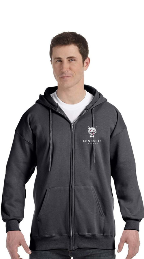 Bad Wolf Charcoal Zip Up :: BW111