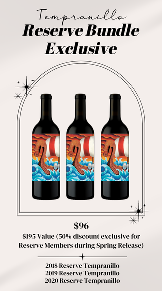 3 Bottle Reserve Tempranillo Library Add On